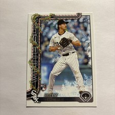 2025 Topps Holiday #H6 Drew Thorpe Rookie Card Chicago White Sox