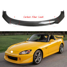 Car Front Bumper Lip Spoiler Splitter Kit Carbon Fiber Style For Honda S2000 Car Front Bumper Lip Spoiler Splitter Kit Carbon Fiber Style For Honda S2000