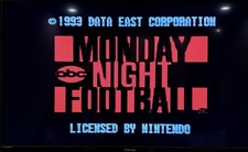 ABC Monday Night Football SNES Original Super Nintendo Game Cartridge Tested