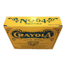 2003 Crayola Gold Medal 64 Crayons w Sharpener Binney Smith 100th Birthday NOS