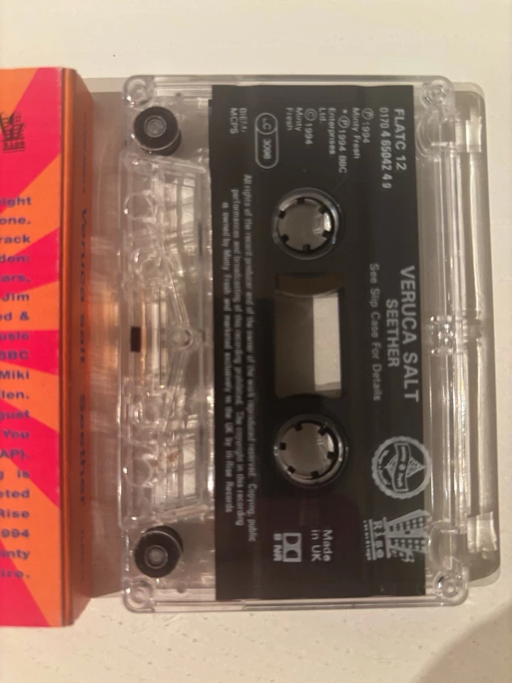 VERUCA SALT - SEETHER (RARE 2 TRACK CASSETTE TAPE SINGLE) Foto 4 de 4