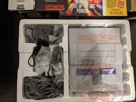 Super Nintendo SNES Console, Box,5 Games, 2 Controllers, Final Fight 2 w/ Book