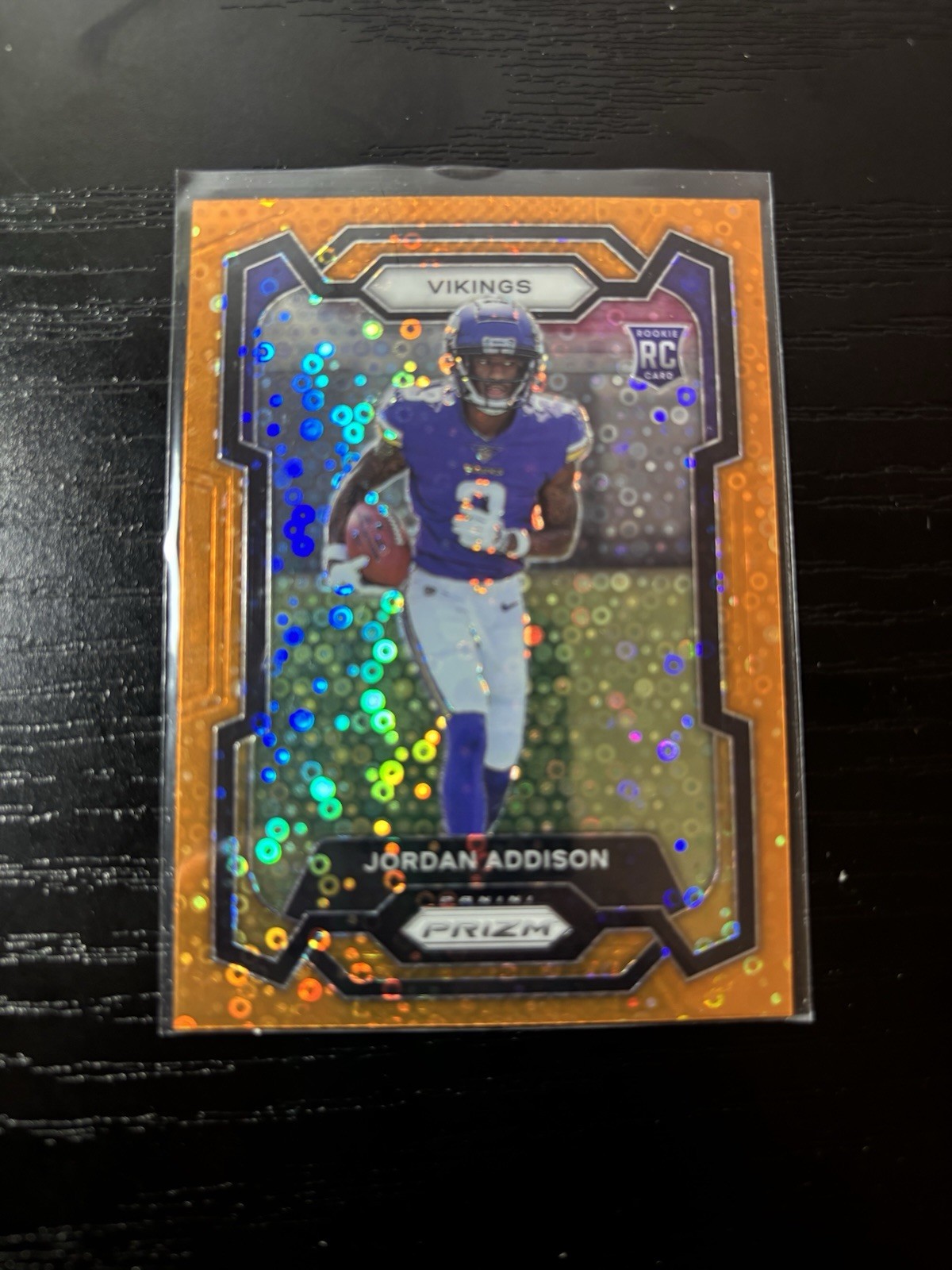 2023 Prizm Jordan Addison RC Orange Disco Rookie #368 Vikings