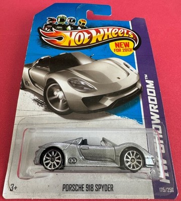 HOT WHEELS PORSCHE 918 SPYDER 175/250 HW SHOWROOM 2012 MATTEL TOYS NEW FOR 2013