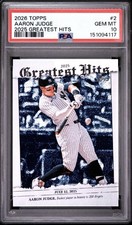 PSA 10 Topps 2026 Greatest Hits Aaron Judge GH-2  New York Yankees Series 1 🔥🔥