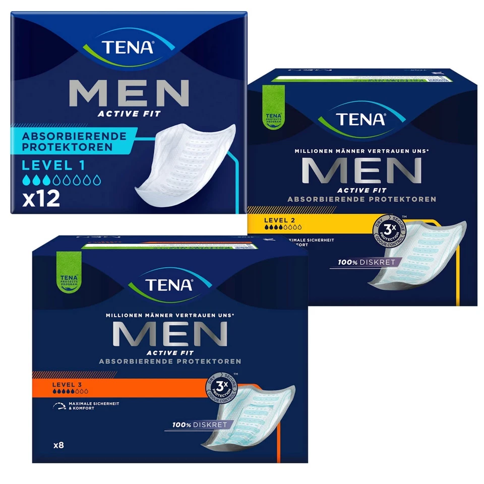 Tena Men Active Fit Protège-incontinences Absorbants Inkontinenzeinlagen - Photo 1/1