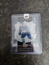 2020-21 Upper Deck Artifacts Rookie Tribute 160/750 Nils Hoglander Card# 6. rookie card picture