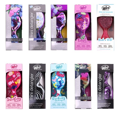 #ad Wet Brush Mini Detangler Hair Brushes – Travel Size amp; Assorted Colors $7.19