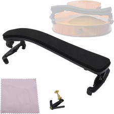 Violin Shoulder Rest for 4/4-3/4 Violins, Collapsible Height Adjustable Feet wit