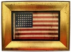 RARE Circa 1896 ANTIQUE 45 Star American Parade Flag Folk Art post Civil War