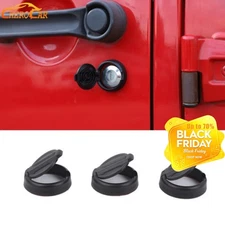 Door Key Hole Decal Accessories Cover Decor For Jeep Wrangler TJ JK JL JT Black