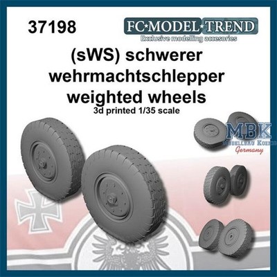 FC MODEL TREND FCMT37198 sWS Schwerer Wehrmachtschlepper, weighted wheels
