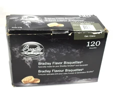 Bradley Smoker Bisquettes for Grilling and BBQ Oak Blend 120 Pack Oak BTOK120