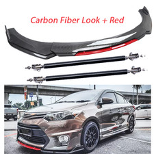For Toyota Avalon Xle Carbon Fiber Front Bumper Lip Spoiler Splitter Strut Rods For Toyota Avalon Xle Carbon Fiber Front Bumper Lip Spoiler Splitter Strut Rods