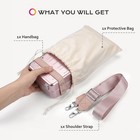Byootique Aluminum Mini Crossbody Bag with Adjustable Strap for Travel,Pink — photo 8