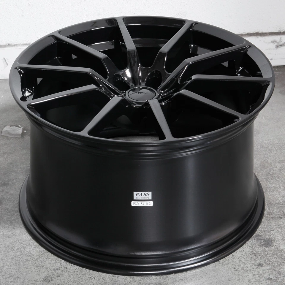 19x10/19x11 Black Wheels MRR M350 Flow Forge fit Mustang 5x114.3 40/55 (Set of 4 - Image 4 of 4
