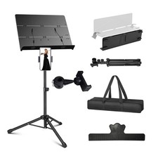 Folding Sheet Music Stand - 4 in 1 Portable Music Stand Book Stand with Carr...