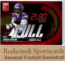 2025 Donruss Elite #7 Jordan Addison /99 Full Throttle Red