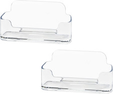 Acrylic Business Card Holder for Desk, Clear Plastic Business Cards Display Hold