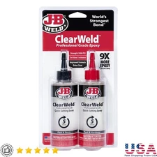 Clear Epoxy Quick Setting Adhesive Strong Bond Tile Plastic Glass Wood Metal New