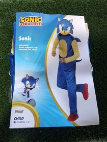 Kids Sonic the Hedgehog Costume X-Small. 3-4