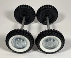 Nylint Set Of 4 Ford Wheels Whitewall Tires Axle Assembly Parts Restore Custom