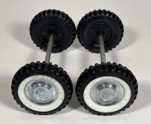 Nylint Set Of 4 Ford Wheels Whitewall Tires Axle Assembly Parts Restore Custom