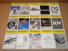 PLAYBILL Lot of 45 from 1980s 1990s Early 2000s
