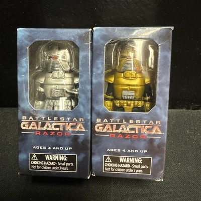 Battlestar Galactica Razor Cylon Warrior/Commander Figure Lot NIB