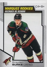 2020-21 Upper Deck - O-Pee-Chee Update Marquee Rookies Brayden Burke #633 (RC)