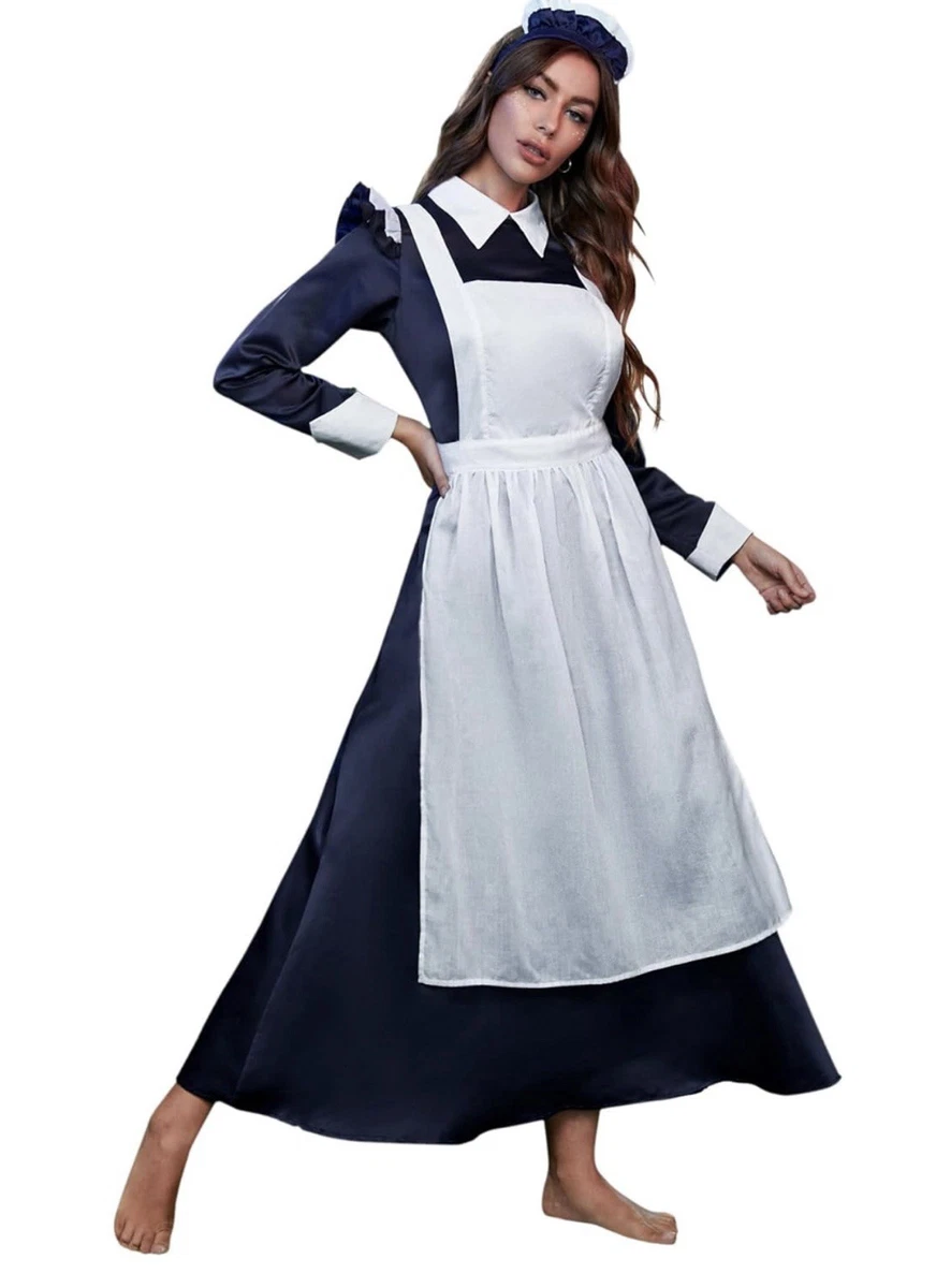 blue french maid dress Adult Women's French Maid Uniform Costume