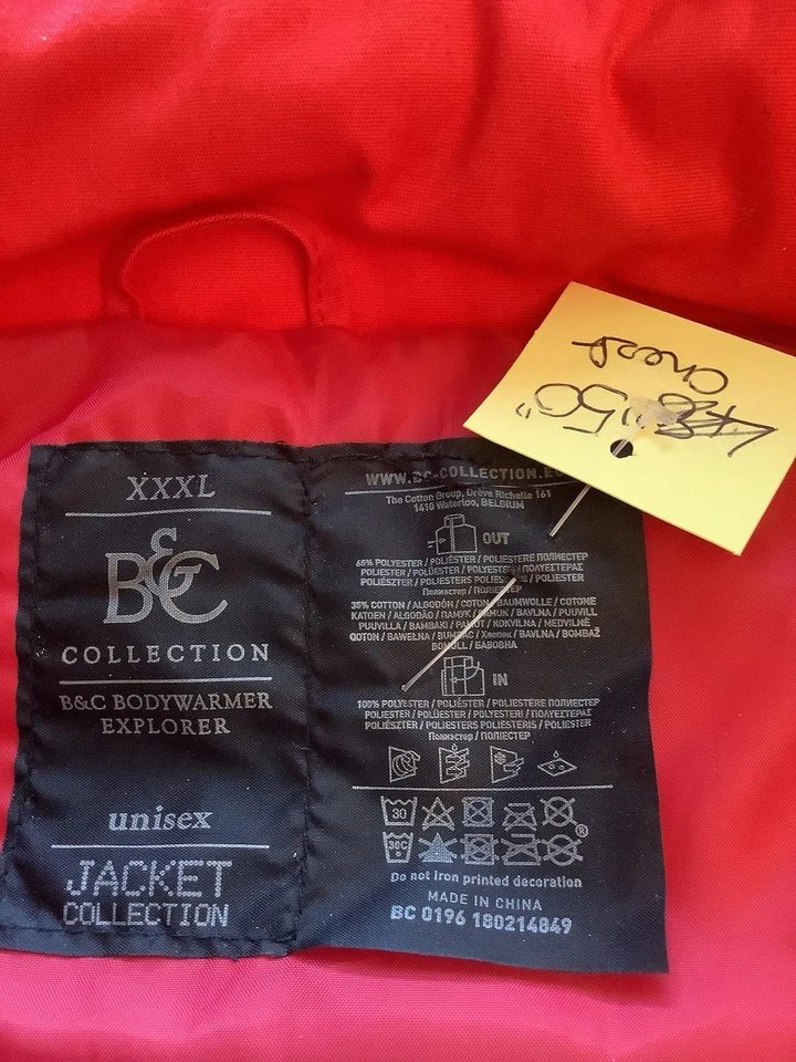 B&C Mens Bodywarmer Winter Jacket For Mens Outdoor Warm Coat - Image 3 of 4