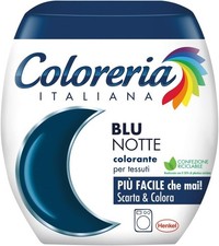 Coloreria Italiana Grey Colorante Tessuti e Vestiti in Lavatrice colore Blu 350g