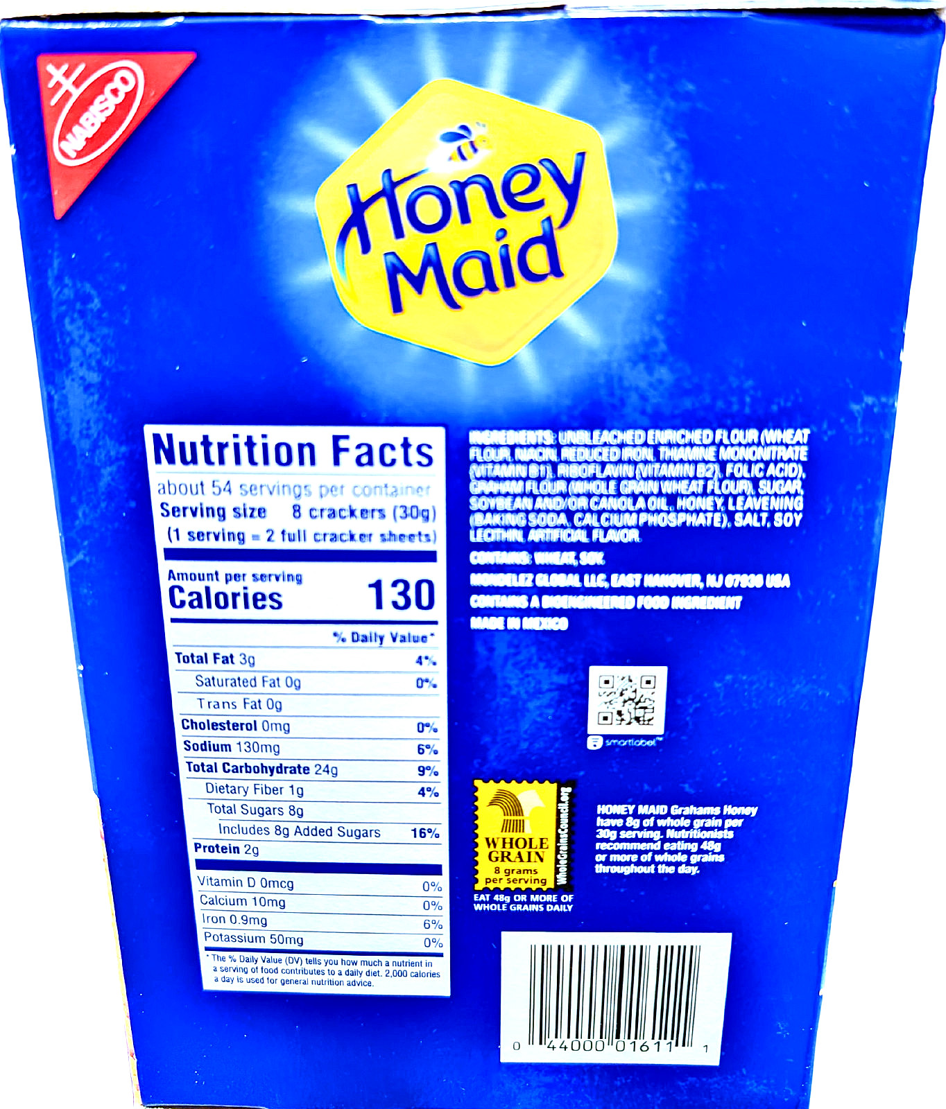Nabisco Honey Maid Graham Crackers 4 x 14.4 Oz Box EXP 10/2026