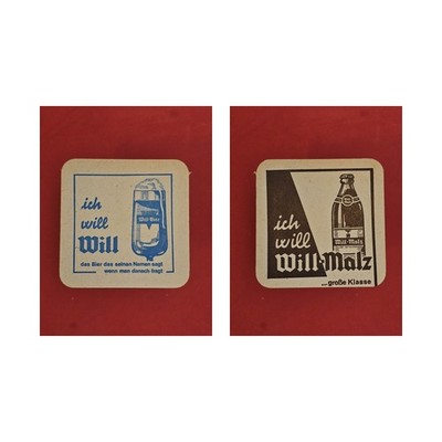 Will The Beer That Says Its Name...Brewery Beer Mat Beer