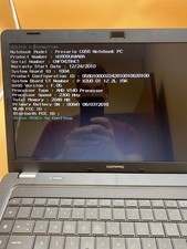 Compaq Presario CQ56 Laptop AMD V140 2.3GHz 2GB RAM   No HDD