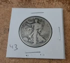 1943 p circulated Walking Liberty half dollar