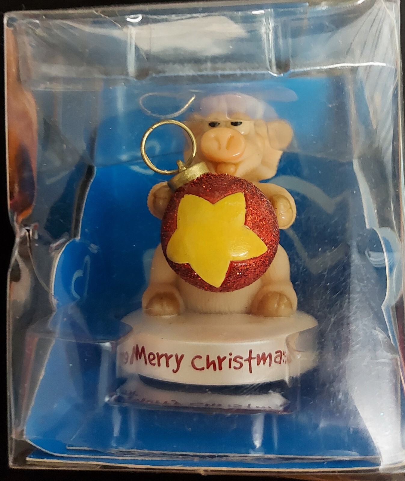 PIGGIN MERRY CHRISTMAS BAUBLE ORNAMENT LIMITED EDITION HANDMADE BOXED