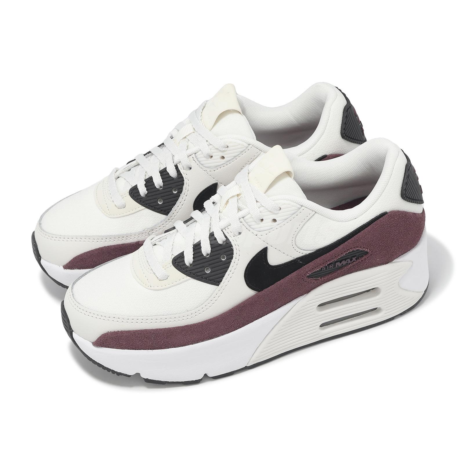 Женская повседневная обувь Nike Air Max 90 LV8 Sail Night темно-бордового цвета FD4328-107