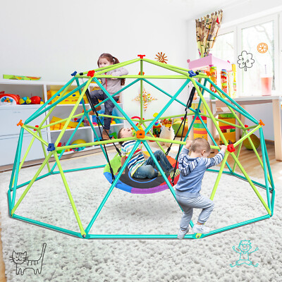 10FT Outdoor Dome Climber Playground Monkey Bars Sacuer