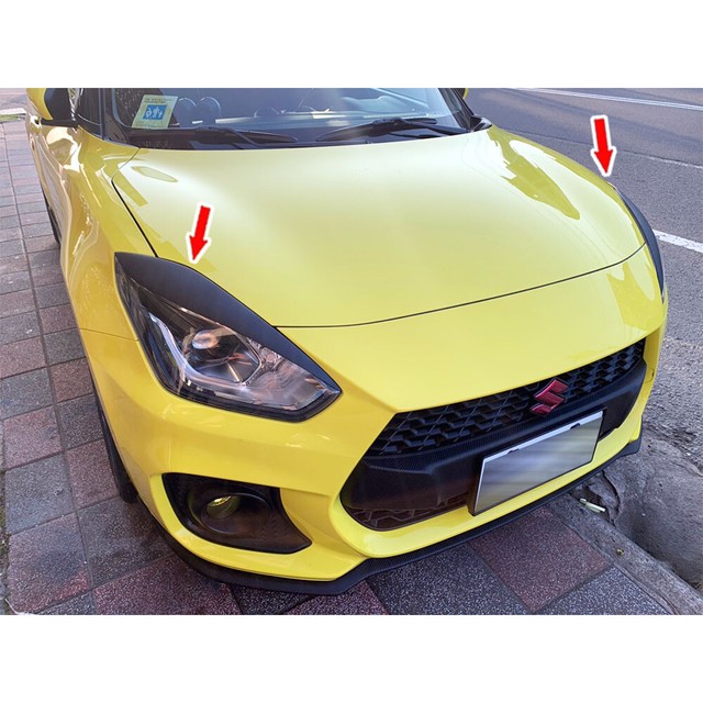 Painted For Suzuki Swift 4 5DR Headlight Lamp Eyebrow Eyelid Cover 2PCS 2020 eBay