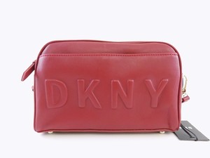 dkny embossed logo bag