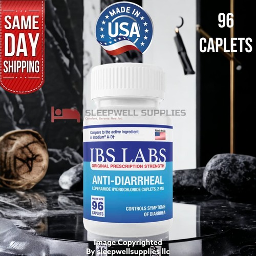 AntiDiarrheal 2MG 96 Caplets By IBS LABS, MADE IN USA. eBay