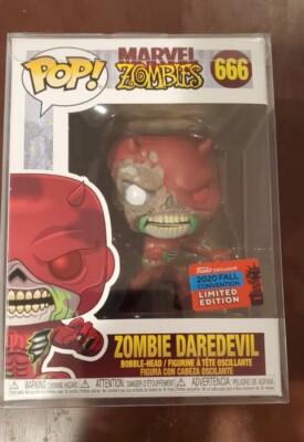 Funko POP Marvel - Zombie Daredevil #666 Convention Exclusive NYCC 2020 w Protec