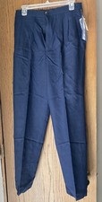 NWT Fundamental Things Navy Poly/Rayon Ladies 12 Dress Pants Front Pockets/Pleat