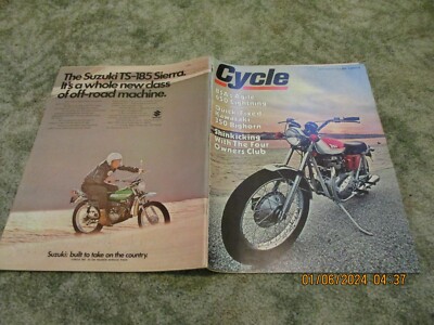 1971 Cycle Magazine - September issue, 82 pgs, Smoke free, Good SL-350