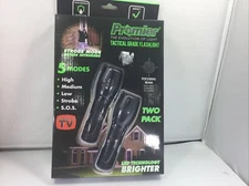 2 Pack Tactical LED Flashlight Tac Light As Seen On TV 5 Modes Super Bright