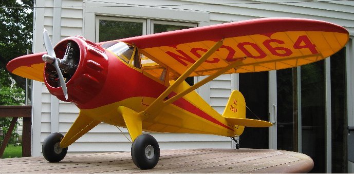 趣味 R/C MODEL AIRCRAFT DESIGN 1/4 Scale Monocoupe 90 A 95-inch Wing Giant Scale RC