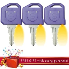 3 PACK Global Link G377 Precut LED RV Camper Keys Coded 377