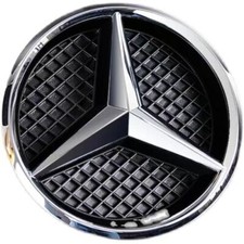 3d Convex Star Emblem Front Grille Badge Chrome For 16-22 Mercedes-benz E W213
